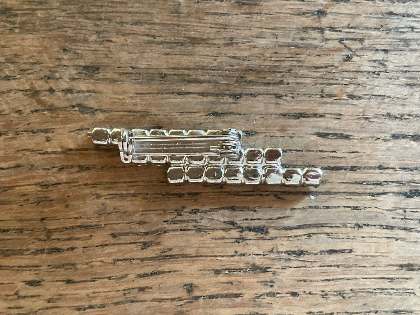 Petite triple bar brooch
